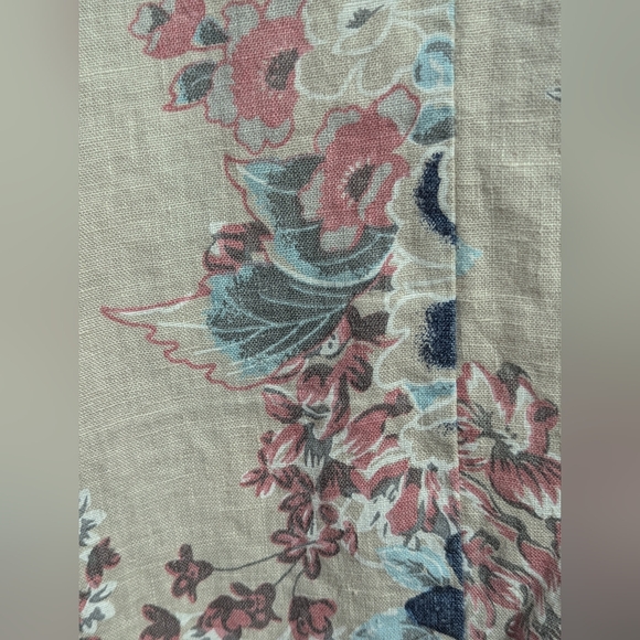 Lungo L'Arno, made in Italy, Floral Linen Dress, with 3/4 sleeves. Size 2X. GUC. - Picture 8 of 15